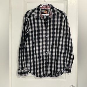 ROBERT GRAHAM Classic Plaid Button-Down long sleeved Shirt Large